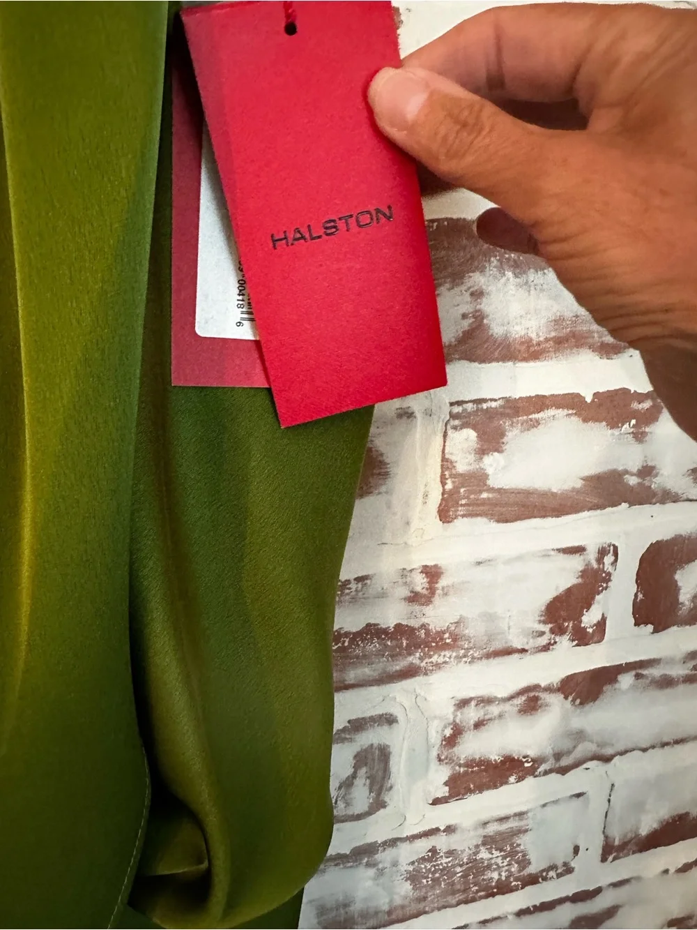Halston Christa Dress in Satin - Picture 8 of 8